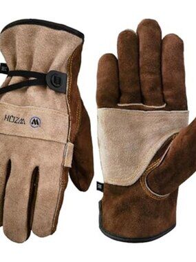 Leather Work Gloves Heavy Duty Cut Resistant Welding Gardening Thorn Proof